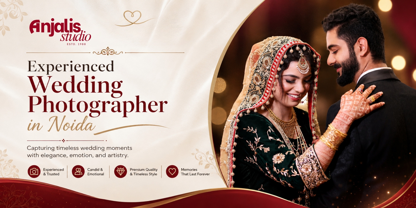 Anjalis Studio Experienced Wedding Photographer in Noida